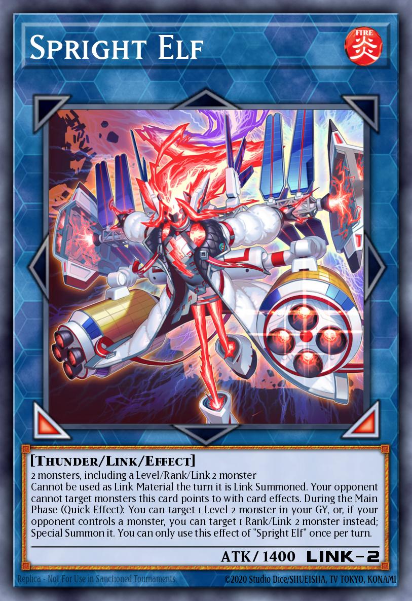 Spright elf yugioh card